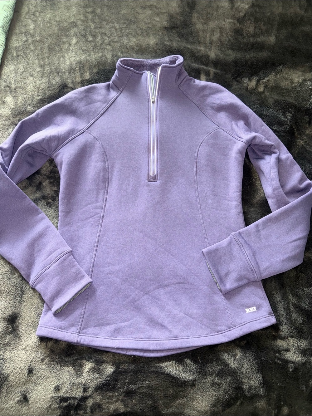 REI Lilac Quarter-Zip Pullover Hoodie cool running activewear